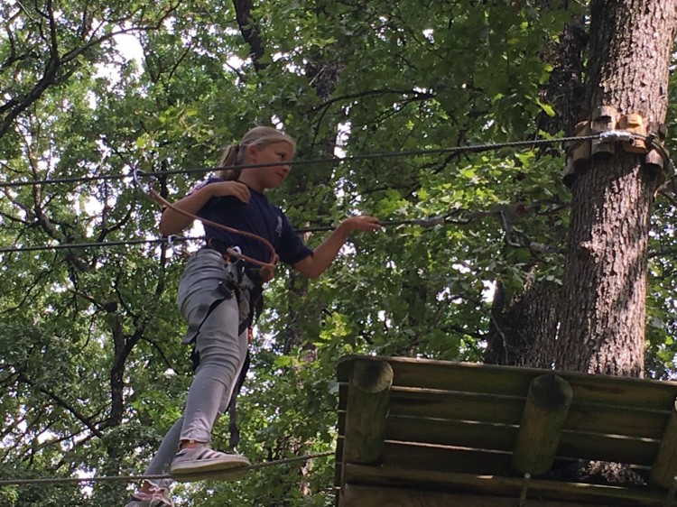 Happy Forest treetop adventure course at Pont-du-Casse