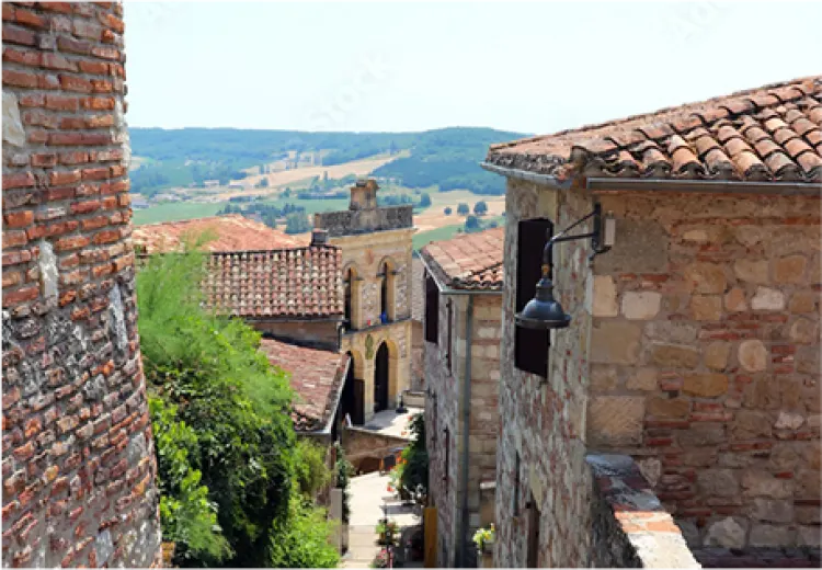 Village perché et bastide en Lot-et-Garonne